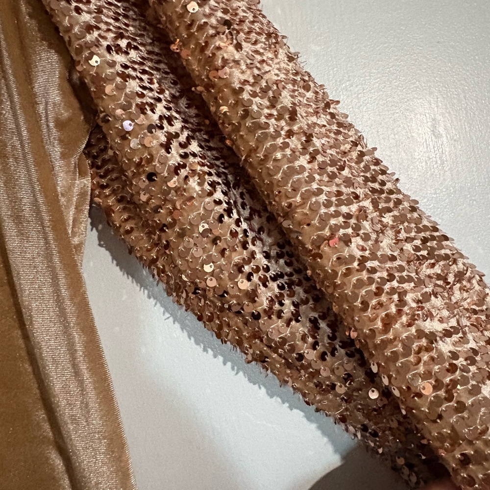 Lane Bryant Gold Velvet Fabric